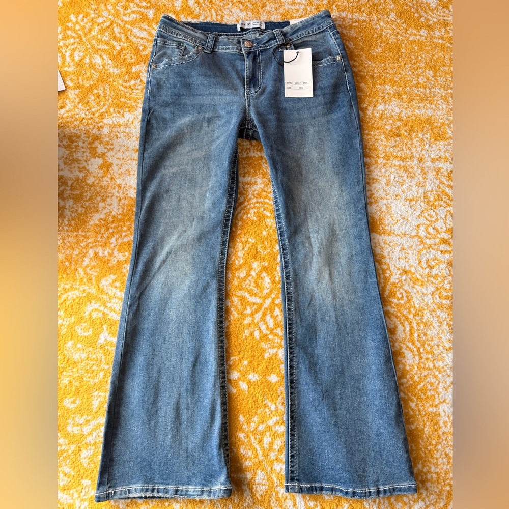 Stylish Blue Flare Women's Jeans